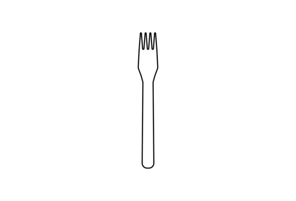 Fork Dining Icon Vector Illustration — Stock Vector