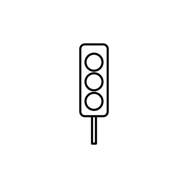 Знак Стоп Иконка Светофора Векторная Иллюстрация Графического Дизайна Веб Пользовательский — стоковый вектор