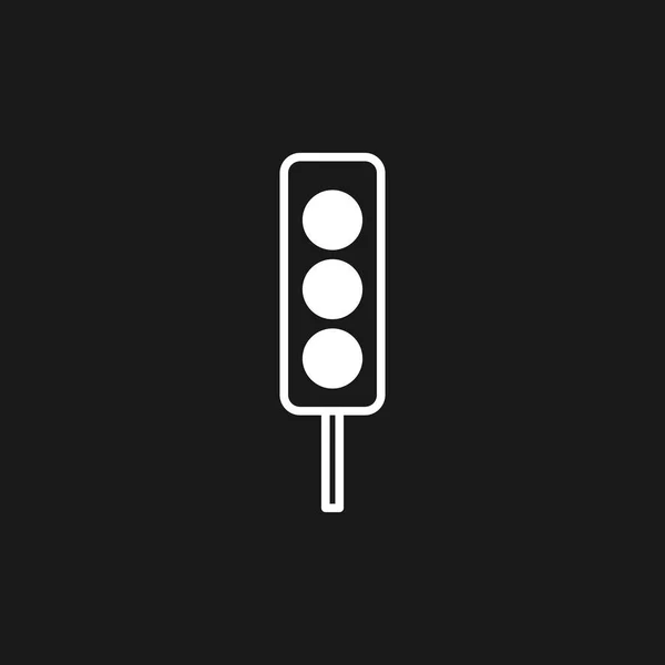 Trafik lambası işareti. Simge trafik ışığı. Grafik tasarımı, Web, UI, uygulama için vektör illüstrasyonu.