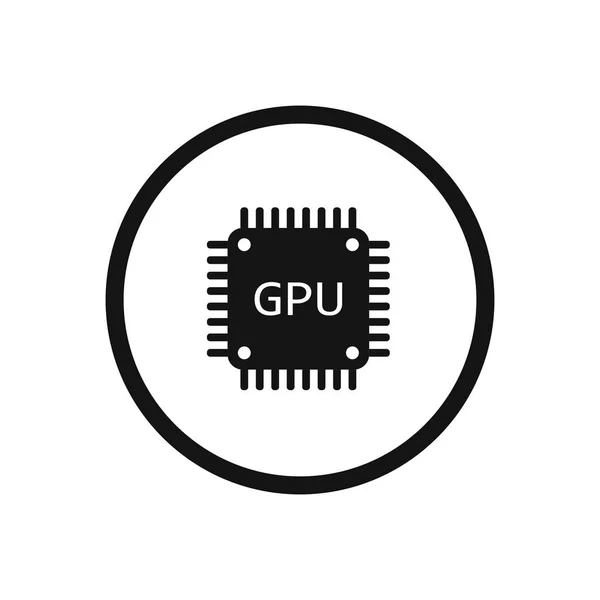 Gpu Symbol Vektorillustration Für Grafikdesign Web App — Stockvektor