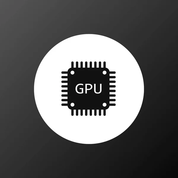 Gpu Symbol Vektorillustration Für Grafikdesign Web App — Stockvektor