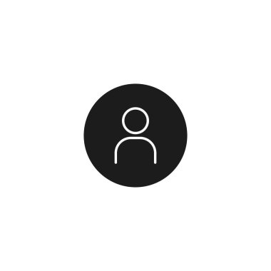 İnsanlar ikonu. Kişi simgesi. Kullanıcı Simgesi. Grafik tasarımı, Web, UI, uygulama için vektör illüstrasyonu.