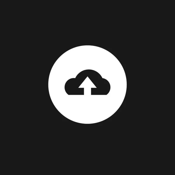 Cloud Uploaden Pictogram Vector Illustratie Voor Grafisch Ontwerp Web App — Stockvector