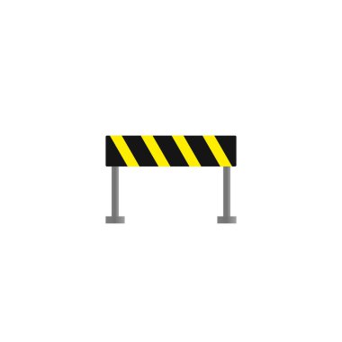 Barikat blok vektörü. Mobil konsept ve web tasarımı için Vektör İllüstrasyonu. 