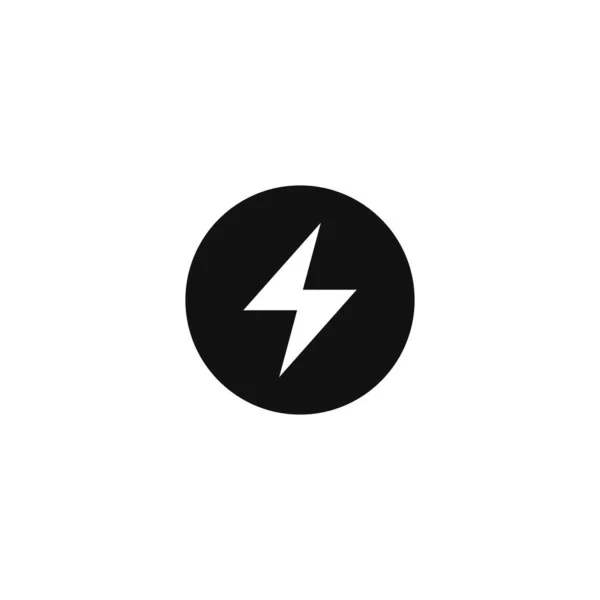 Lightning Elektrisch Vermogen Vector Ontwerp Element Vector Illustratie Voor Mobiel — Stockvector