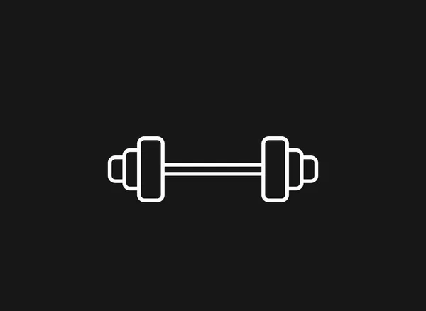 Dumbbell Icon Vektorová Ilustrace Pro Grafický Design Web Aplikace — Stockový vektor