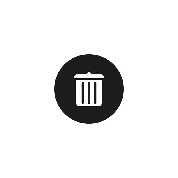 Çöp Kutusu Simgesi Grafik Tasarımı Web Uygulama Için Vektör Illüstrasyonu — Stok Vektör