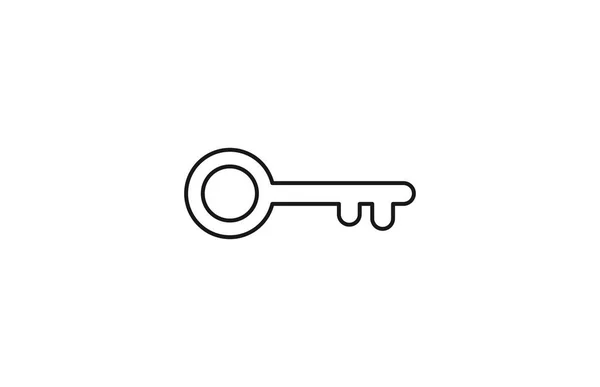 Ikona Klíče Návrh Značky Vektorová Ilustrace Pro Grafický Design Web — Stockový vektor