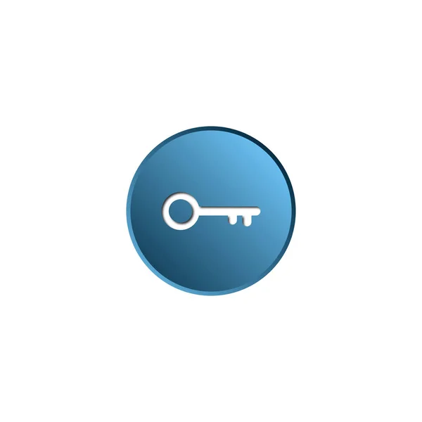 Schlüsselsymbol Zeichendesign Vektorillustration Für Grafikdesign Web — Stockvektor