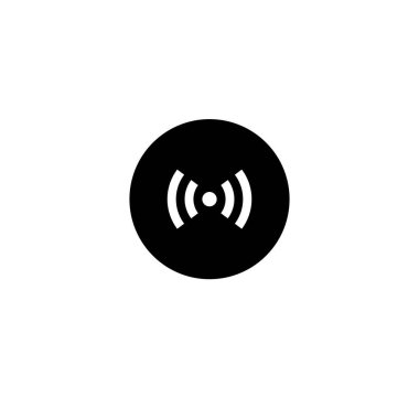 Kablosuz Kablosuz Sinyal Simgesi. Grafik tasarımı, Web, UI, uygulama için vektör illüstrasyonu.
