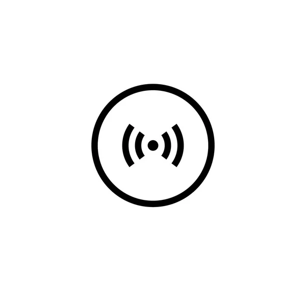 Значок Беспроводного Сигнала Векторная Иллюстрация Графического Дизайна Веб Пользовательский Интерфейс — стоковый вектор