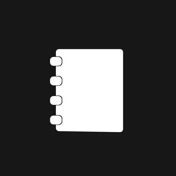 Notebook Ikone Vektor Illustration Für Mobiles Konzept Und Webdesign — Stockvektor