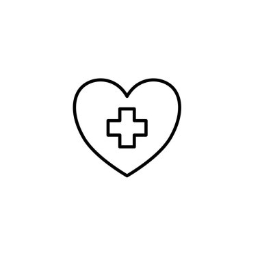 Tıbbi yardım ikonu. Grafik tasarımı, Web, UI için vektör illüstrasyonu,