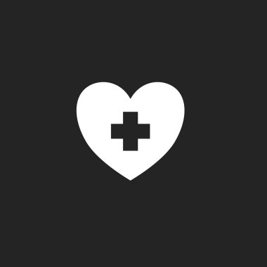 Tıbbi yardım ikonu. Grafik tasarımı, Web, UI için vektör illüstrasyonu,