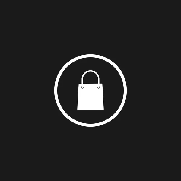 购物袋图标 平面设计的矢量插图 Web App — 图库矢量图片