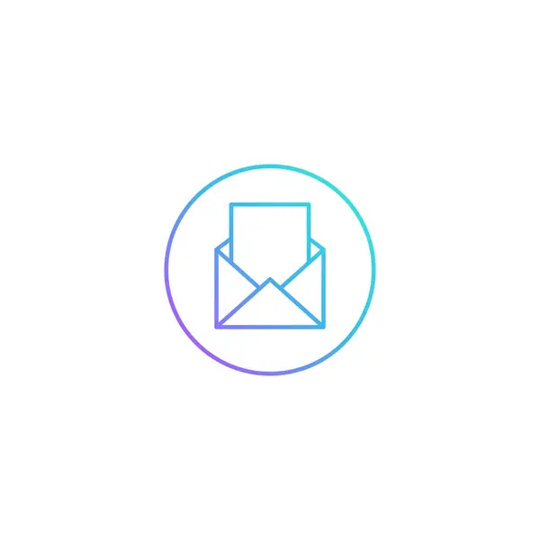 Mail Ikon Vektorillusztráció Mobil Koncepcióhoz Webdizájnhoz — Stock Vector