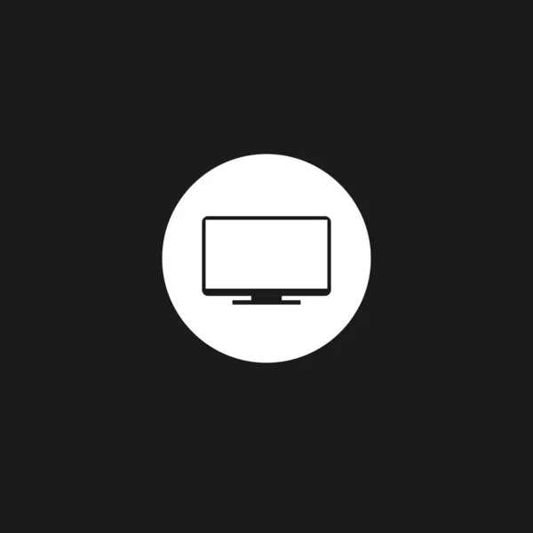 Monitor Pictogram Vector Illustratie Voor Mobiel Concept Webdesign — Stockvector