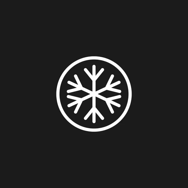 Snow Flake Icon Vector Illustration Mobile Concept Web Design — Stock Vector