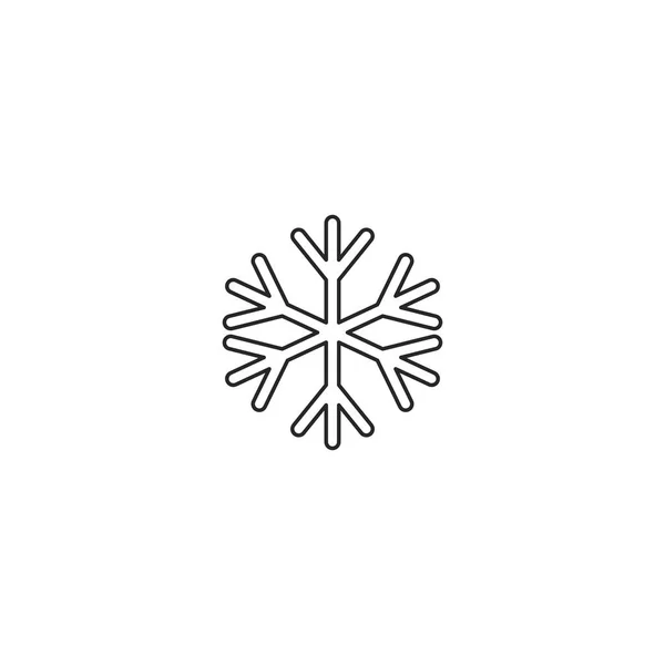 Snöflingsikon Vektor Illustration För Mobila Koncept Och Webbdesign — Stock vektor