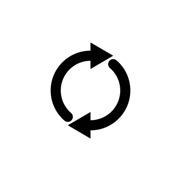 Icono Flechas Rotación Ilustración Vectorial Para Concepto Móvil Diseño Web — Archivo Imágenes Vectoriales