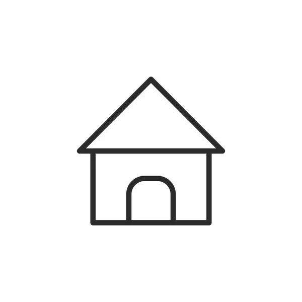 Значок Дома Векторная Иллюстрация Графического Дизайна Веб Пользовательский Интерфейс Приложение — стоковый вектор