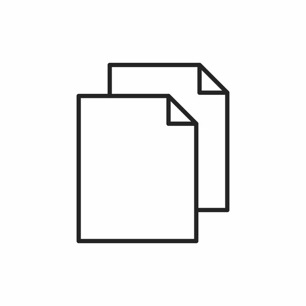 Dossier Ikoon Document Icoon Papieren Icoon Vector Illustratie Voor Grafisch — Stockvector