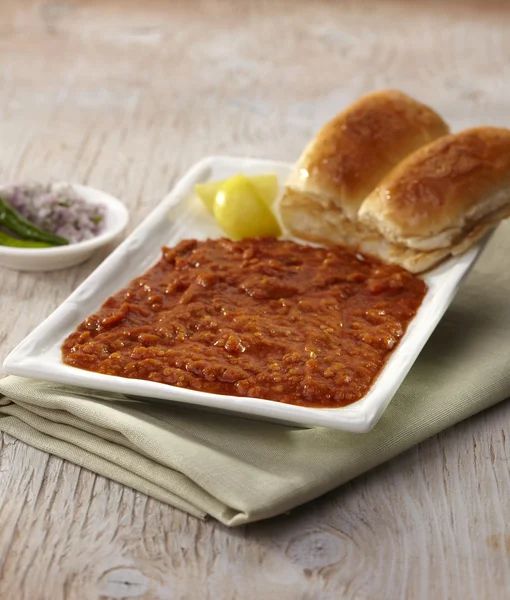 Pau Bhaji Hint baharatlı fast food