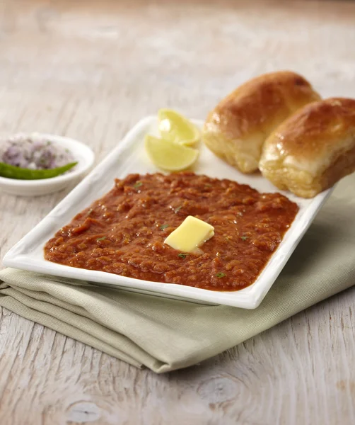 Pau Bhaji Hint baharatlı fast food