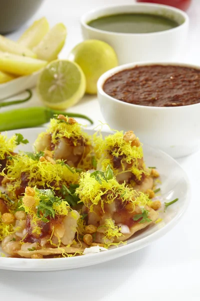 Sev puri, Chatbeitrag — Stockfoto