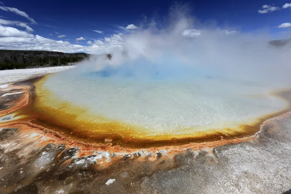 Geyser de couleur marine Aqua — Photo