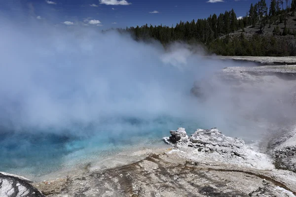 Havfarget geysir – stockfoto