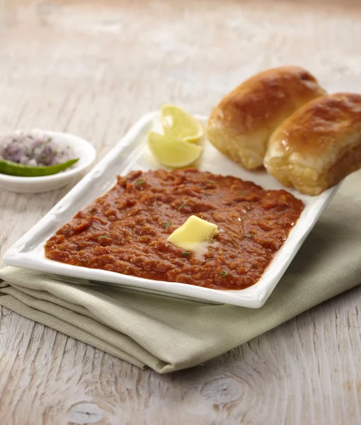 Pau Bhaji Hint baharatlı fast food