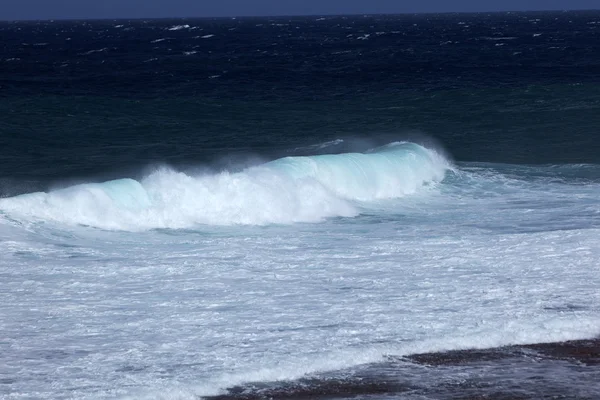 Ondas e pedras na praia de Gris Gris — Fotografia de Stock