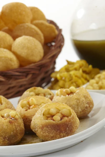 Panipuri, Golgappe, Chat στοιχείο — Φωτογραφία Αρχείου