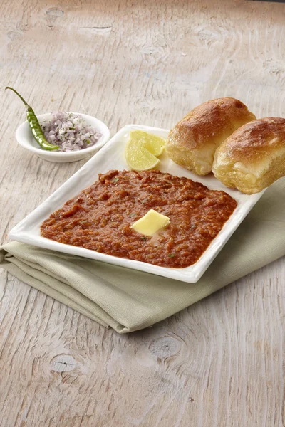 Pau Bhaji Hint baharatlı fast food