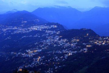 Gangtok şehir manzaralı, Hindistan