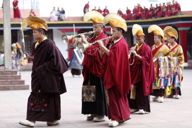 Budist festival Rumtek Manastırı