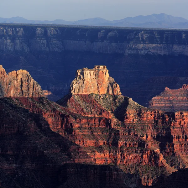 Grand canyon in  sunset rays — Stock Photo, Image