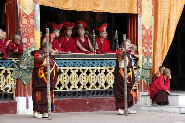 Buddhist festival at Rumtek Monastery — Stock Photo, Image