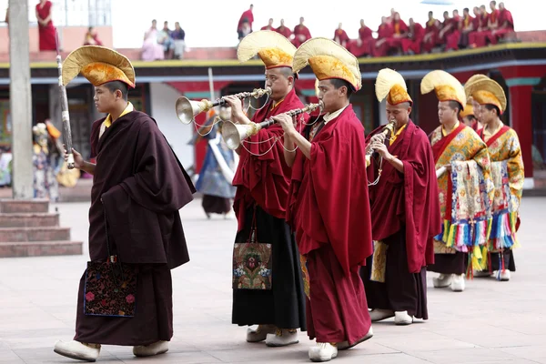 Buddhistisches Fest im Kloster Rumtek — Stockfoto