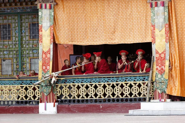 Buddhist festival at Rumtek Monastery — Stock Photo, Image