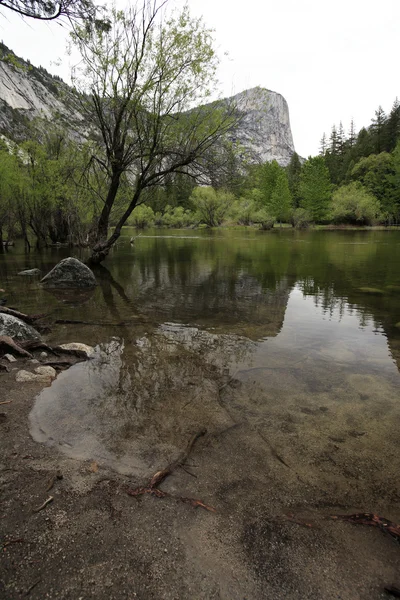 Zrcadlo jezera, Yosemitský národní park — Stock fotografie