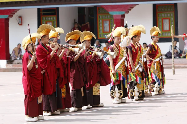 Boeddhistische festival Rumtek Monastery, Bhutan, Azië — Stockfoto