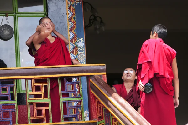 Βουδιστής μοναχός φοιτητές — Φωτογραφία Αρχείου