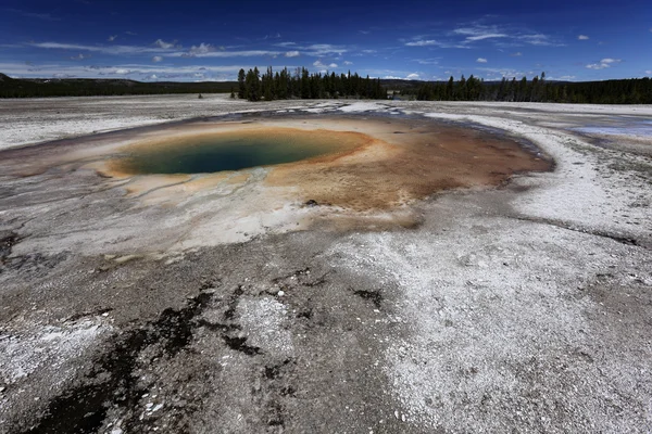 Geyser de couleur marine Aqua — Photo