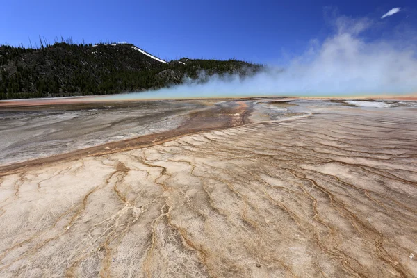 Magnifique geyser de couleur marine aqua — Photo