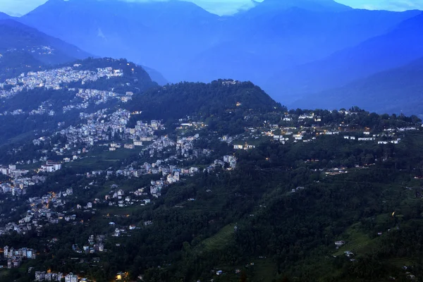 Vista de la ciudad de Gangtok, India — Foto de Stock