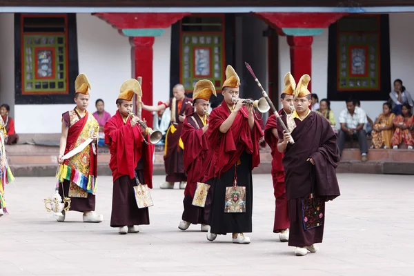 Buddhistisches Fest im Kloster Rumtek — Stockfoto