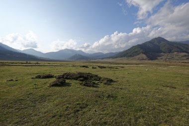 Phobjikha Vadisi, Bhutan, Mayıs 2015 yaklaşık bir görünümünü