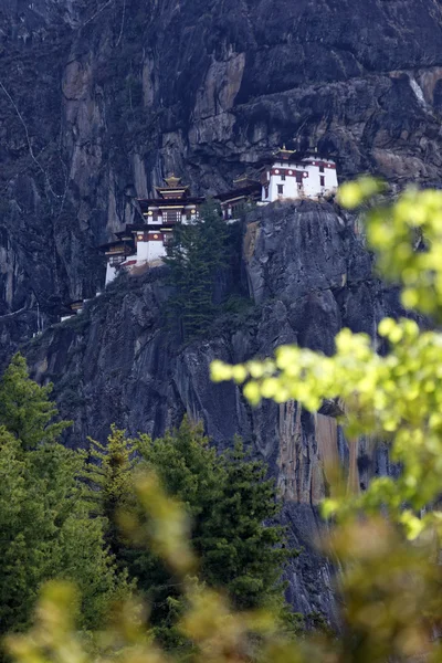 Taktshang Goemba (Monasterio del Nido de los Tigres), Bután, Circa MAYO 2015 — Foto de Stock